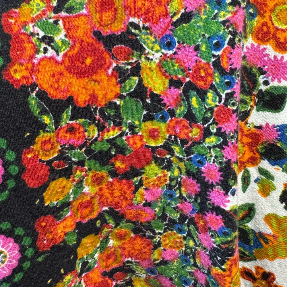Desigual Floral Patchwork Asymmetrical A-Line Skirt - Multicolor - Size XL - Picture 9 of 15